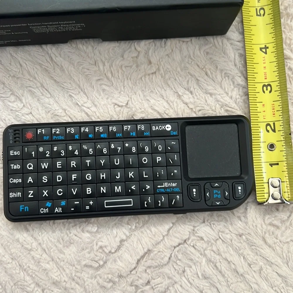 Rii mini - mini wireless keyboard mouse presenter combo with laser pointer 2.4g
